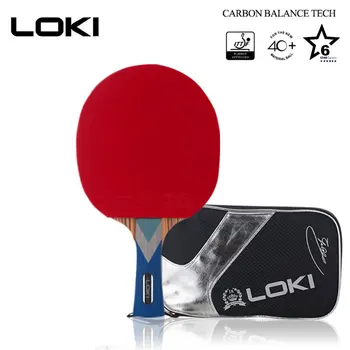 Оригиналът на Локи 6 звезди за тенис на маса ракета WRB въглеродни острието на пинг-понг Прилеп гребло за пинг-понг tabletennis с ITTF гума