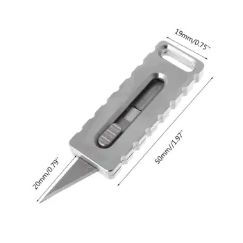 Открит инструменти многофункционален титан сплав тактически EDC нож от джоба режещи инструменти кухненски ножове къмпинг инструмент за оцеляване