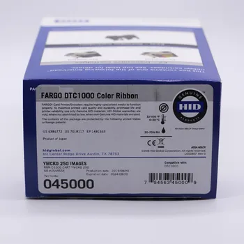 Отпечатва тесемку 250 цветове Fargo 045000 YMCKO съвместимо с DTC1000