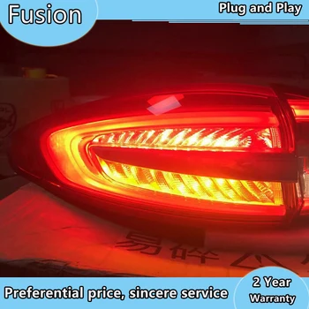 Оформление на автомобила задна светлина калъф за Ford Fusion задните светлини 2017-2019 Mondeo LED задна светлина задна светлина DRL+спирачка+park+сигнален фенер