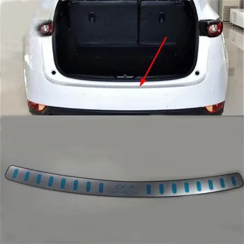 Оформление на автомобила от неръждаема стомана ултра тънък протектор задната броня на автомобила праг на багажника протектор плочи покритие за 2017-2020 Mazda CX-5 CX 5 CX5