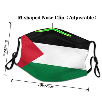 Палестинският Флаг Множество Маска За Лице Анти Мъгла Прахоустойчив Калъф Респиратор