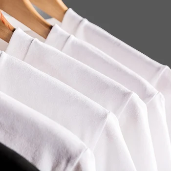 Памучен плат риза мъжете сива тениска геометрични кръгове печат облекло проста тениска минималистичен подарък за рождения Ден на върховете на хип-хоп тениски