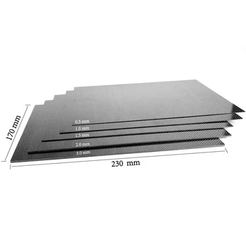 Панел печки въглеродни влакна 230mm X 170mm 3k пълна 0.5/1/1.5/2/3mm Кепър Мат Surface Full Carbon Fiber Plate Panel Sheet