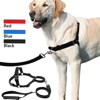 Пет No-Pull Nylon Dog Harness With Leash Training Harness Stop Pulling Lead On Small Medium Large