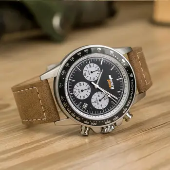 Пехота мъжки часовници най-добрата марка на луксозни 2020 Кварцов ръчен часовник мъжки черен светлинна хронограф кожени часовници Relogio Masculino