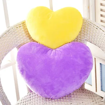 плюшен възглавница прекрасен конфетный цвят форма на сърце сватбена възглавница любителите на ваучър за подарък бижута ръчна възглавница