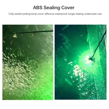 подводен риболов светлина за басейни 220 водоустойчив 12 LED powered marine светлини strip switch fish quarium projector plug boat