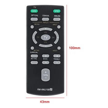 Подмяна на IR дистанционно 433 Mhz RM-ANU159 с дълга предаването е подходящ за Sony Sound Bar HT-CT60 / CSA-CT60 SS-WCT60
