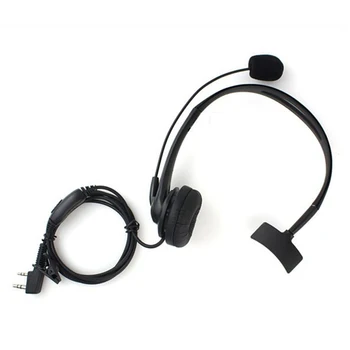 Полезни 1 бр Черна 2 Pin ПР микрофон, слушалки за Радио Kenwood QUANSHENG PUXING WOUXUN HYT TYT TH Baofeng UV5R слушалка C9009A