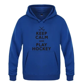 Полунощ е да запазите спокойствие и да играе хокей на лед хокей на движение качулки облекло (S-XXXL)