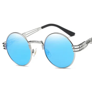 Популярни Кръгли Очила В Стил Steampunk За Мъже И Жени Vintage Fashion Trend Пънк Glasses