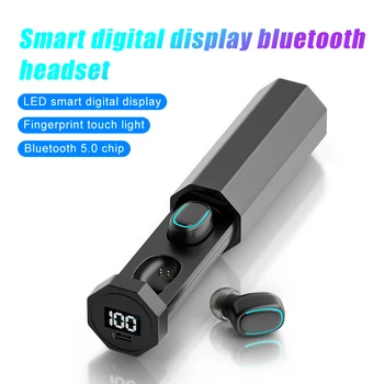 Портативен Bluetooth слушалки сензорно управление безжични слушалки с микрофон водоустойчив спортен слушалка за Android и IOS телефон