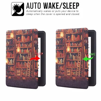 Поставка за китката интелигентни калъф за новия Amazon Kindle Paperwhite 4 магнитен флип калъф за ръце Kindle Paperwhite 10th PQ94WIF 2018