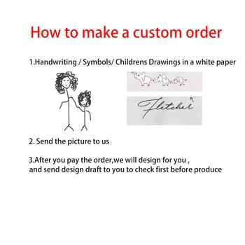 Потребителски ключодържател снимка индивидуални почерк детски рисунки детско подпис ключодържател персонализирани подарък за нея BFF