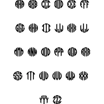 Потребителски кръг монограм първоначалните обеци златни обеци персонализирани кръг писмо бижута от неръждаема стомана BFF