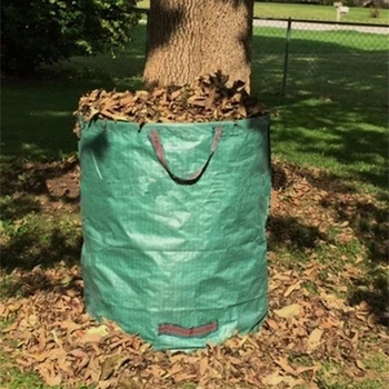 ПП за многократна употреба градински листа чанти за съхранение на листа боклук организатор боклук на тревата на двора лист контейнер за отпадъци Gargen чанти за инструменти 120L/272L