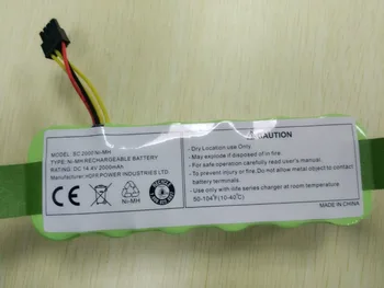 Прахосмукачка акумулаторна батерия за Ecovacs огледало CR120 batteria NI-MH акумулаторна батерия за Dibea panda X500 X580 kv8 батерия 14.4 V 2000mAh