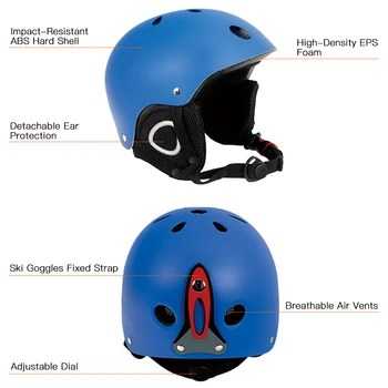 Предпазна каска скейтборд каската удароустойчива вентилация ски каска за деца, възрастни каски, защитно облекло