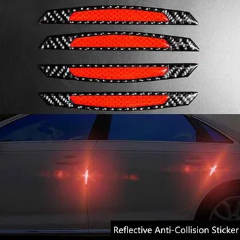 Предупреждение знак на кола за сигурност светоотражающая ивица анти-сблъсък за Audi A3 A4 A5 A6 A7 A8 B6 B7 B8 C5 C6 TT Q3 Q5 Q7 S3 S4