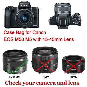 Преносим защитен неопреновый мек калъф за фотоапарат, чанта за Canon EOS M50 M5 с обектив EF-M 15-45 мм Fujifilm XT100 с обектив XC15-45мм