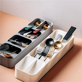 Прибори за хранене тава за съхранение на нож притежателя на ПП лъжица, вилица чекмедже за съхраняване на прибори организатор контейнер плато нож блок на притежателя кухня