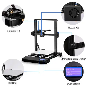Принтер с висока точност 3d рамка метална платформа печат и допълнителното размер SUNLU S8 FDM пълен 3d