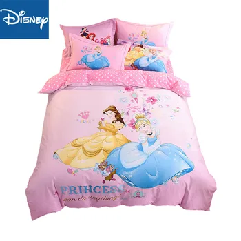 Принцеса утешител комплект легла queen size олекотена завивка за момичета twin покривки, спално бельо 3-5 бр детски домашен текстил гореща разпродажба