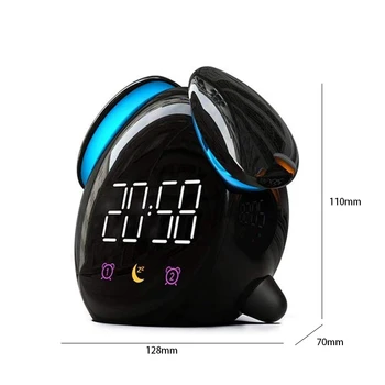 Прогноза за времето Light будилник Led Wake-Up Light Creative Children ligent Induction Charging Alarm Clock