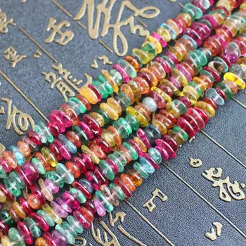 Продажба на едро на 8-15mm Multi-Color Quartzs Freeform Beads 15
