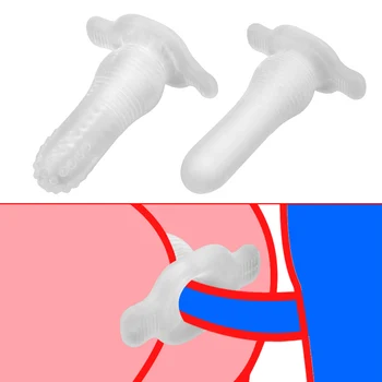 Прозрачни и кухи вибратор анален plug анален секс играчки за жени, мъже гей простатата анален масажор разширяване удължител за възрастни продукти