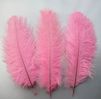Производителите продават 100 бр високо качество на розови страусовые пера 6-8 см / 15-20 см DIY костюм и шапка украса на сцената