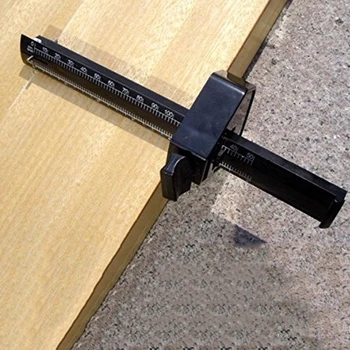 Професионални дърводелци Марк паралелен ръчно остъргване Scriber Tool САМ дърводелци Scriber маркер с мащаба на дървообработващи инструменти