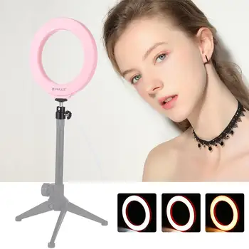 ПУЛУЗ 4.7/6.2/10.2 inch Dimmable SMD LED Selfie Ring Light Photography Blogger Vlogging Youtube Video Light&Cold Shoe Ball Head