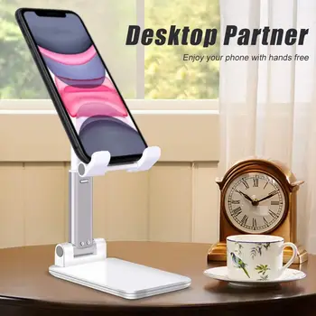 Работно бюро мобилен телефон на притежателя стойка за iPhone, iPad Xiaomi Samsung регулируема настолен таблет притежателя универсална маса мобилен телефон стойка