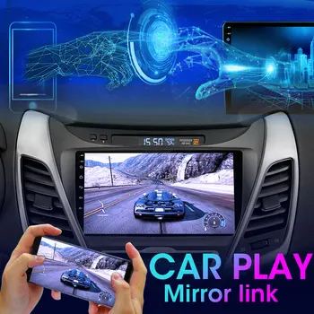 Радиото в автомобила Android 10.0 за Hyundai Elantra Avante I35 2011-2013 мултимедиен плейър GPS Navigaion 4G Разделяне на екрана на плаващ прозорец