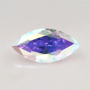 Размер 3x6~10x20mm покритие, AB цвят многоцветен кубичен цирконий камък Маркиз обособяването на свободни CZ камък синтетични скъпоценни камъни