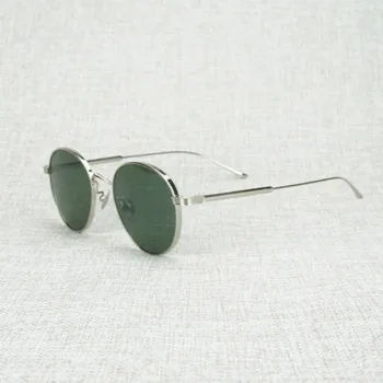 Реколта овални слънчеви очила мъжете прозрачни очила метална рамка за четене на ретро очила Oculos жени нюанси на очила за външно приложение