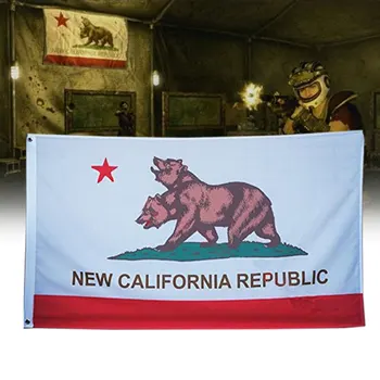 Република банер цветни 90x150 см Тагове двуглавия мечка открит нов Калифорнийски флаг енциклопедия въздишка