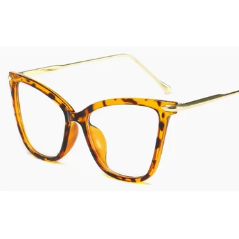 Ретро Котешко око очила дамски слънчеви очила рамки луксозна марка дизайнерски очила прозрачни Котешко око очила дамски слънчеви очила