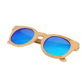 Ретро-ръчно изработени от бамбук рамка поляризирани слънчеви очила за жени човек шофиране слънчеви очила на плажа анти-UV марка очила