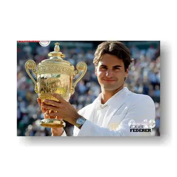 Роджър Федерер класически победния момент плакат декоративна картина за хола Home Decor 24x36 инча 60X90 см