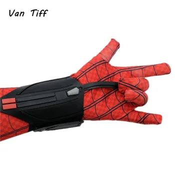 Ръкавици Паяк спайдър-bracers на човек Питър Паркър е супергерой cosplay костюм Арахноид китката стартера със стрелец подпори