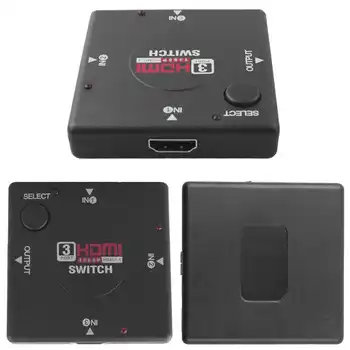 Ръчен превключвател многопортовый HDMI портове 3 1080P Ladron Дърва за HDTV PS3 PS3