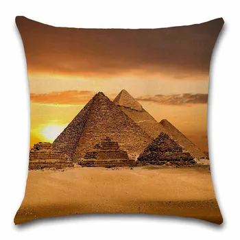 Световно известен строителен пейзаж на египетските пирамиди снимки калъфка украса за дома разтегателен стол калъфка един детски подарък
