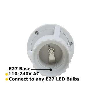 Сензор за движение за управление на осветлението таймер преминете 110V 220V E27 основен титуляр лампи IR инфрачервен човешкия индукционный сензор за движение гнездо