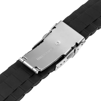 Силиконов каучук каишка за часовник Casio BEM 302 307 501 506 517 EF Закопчалка за сигурност каишка за китка 17 18 19 mm 20 mm 21мм 22мм 23мм 24мм