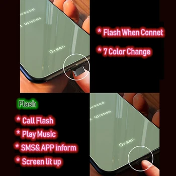 Сиянието Protect Phone устойчив на удари калъф за очила Apple iPhone 7 8 11 Plus XS XR MAX Sound Акустична Control калъф за мобилен телефон