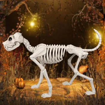 Скелет голям е размерът на кучета пластмасови кости на скелета на животни за ужасите на Хелоуин украса на подарък кутия безплатна доставка