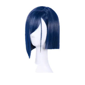 Скъпа в FRANXX 015 cosplay перуки Ичиго перуки къси сини термоустойчиви синтетични косми е Perucas cosplay перука + Бял Родословни